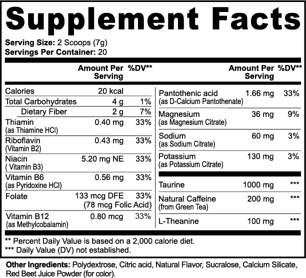 Energy Powder (Tarta de fresa)